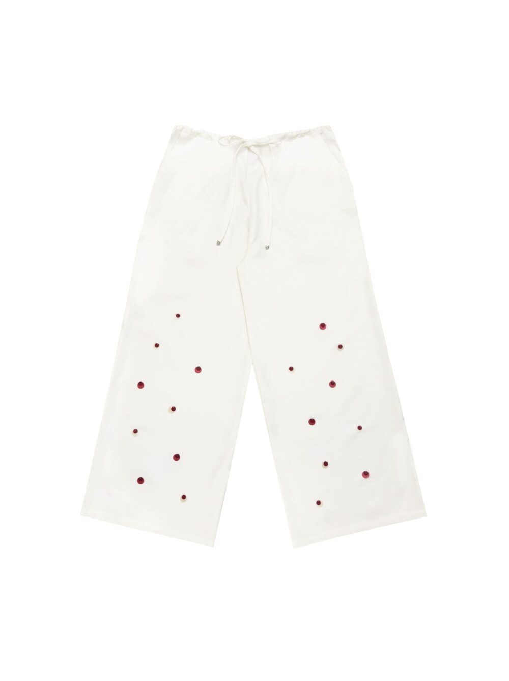 DOT PANTS WHITE