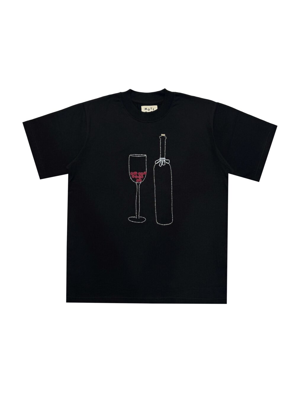 WINE TSHIRT BLACK