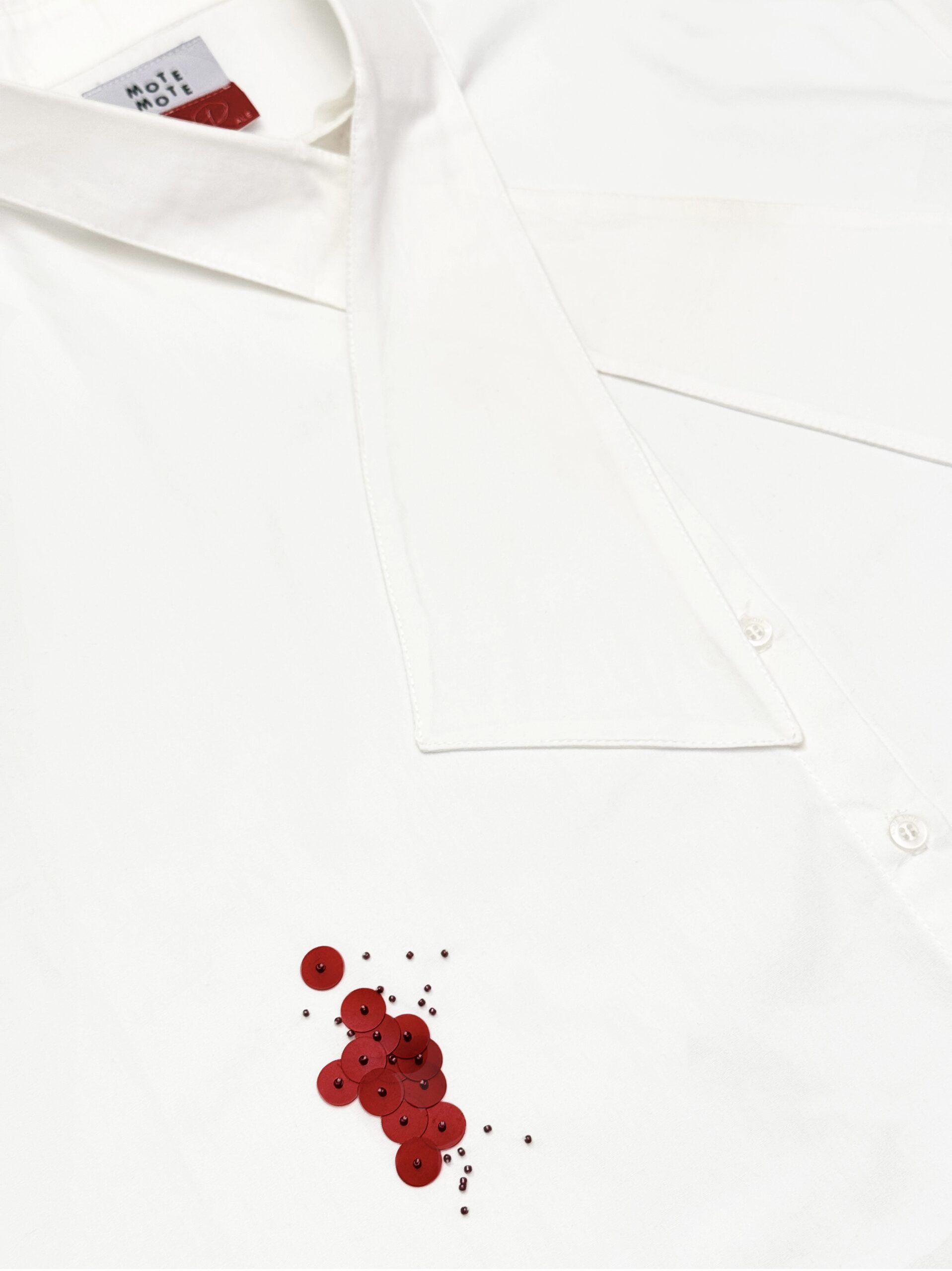 KETCHUP BOWTIE SHIRT WHITE - Image 7