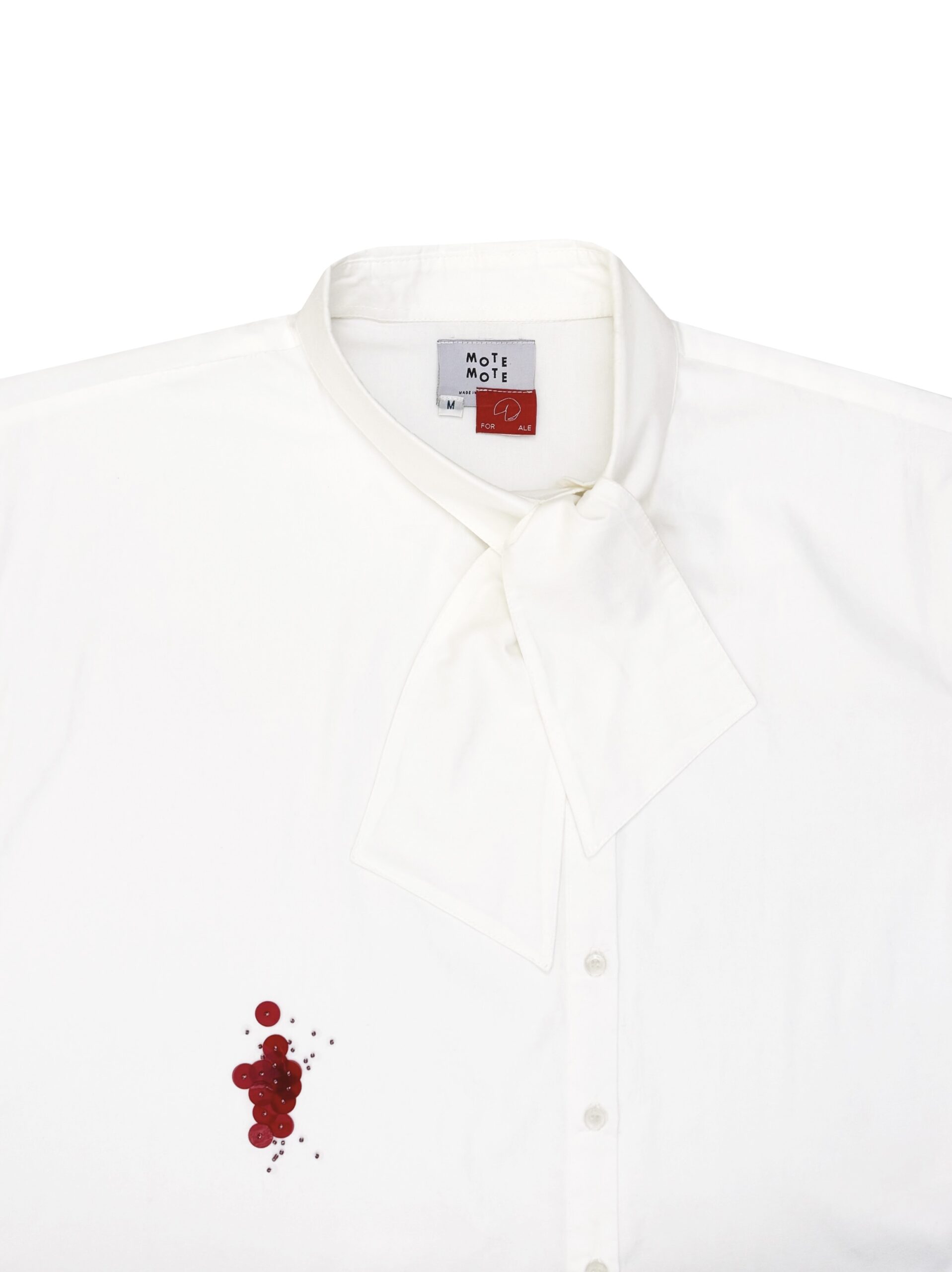 KETCHUP BOWTIE SHIRT WHITE - Image 9