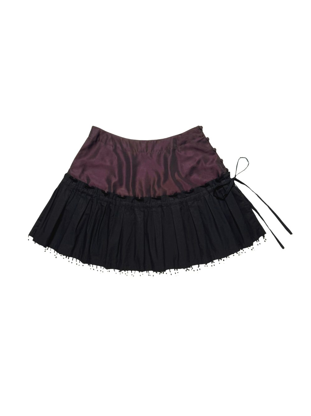 FRINGE SKIRT BLACK