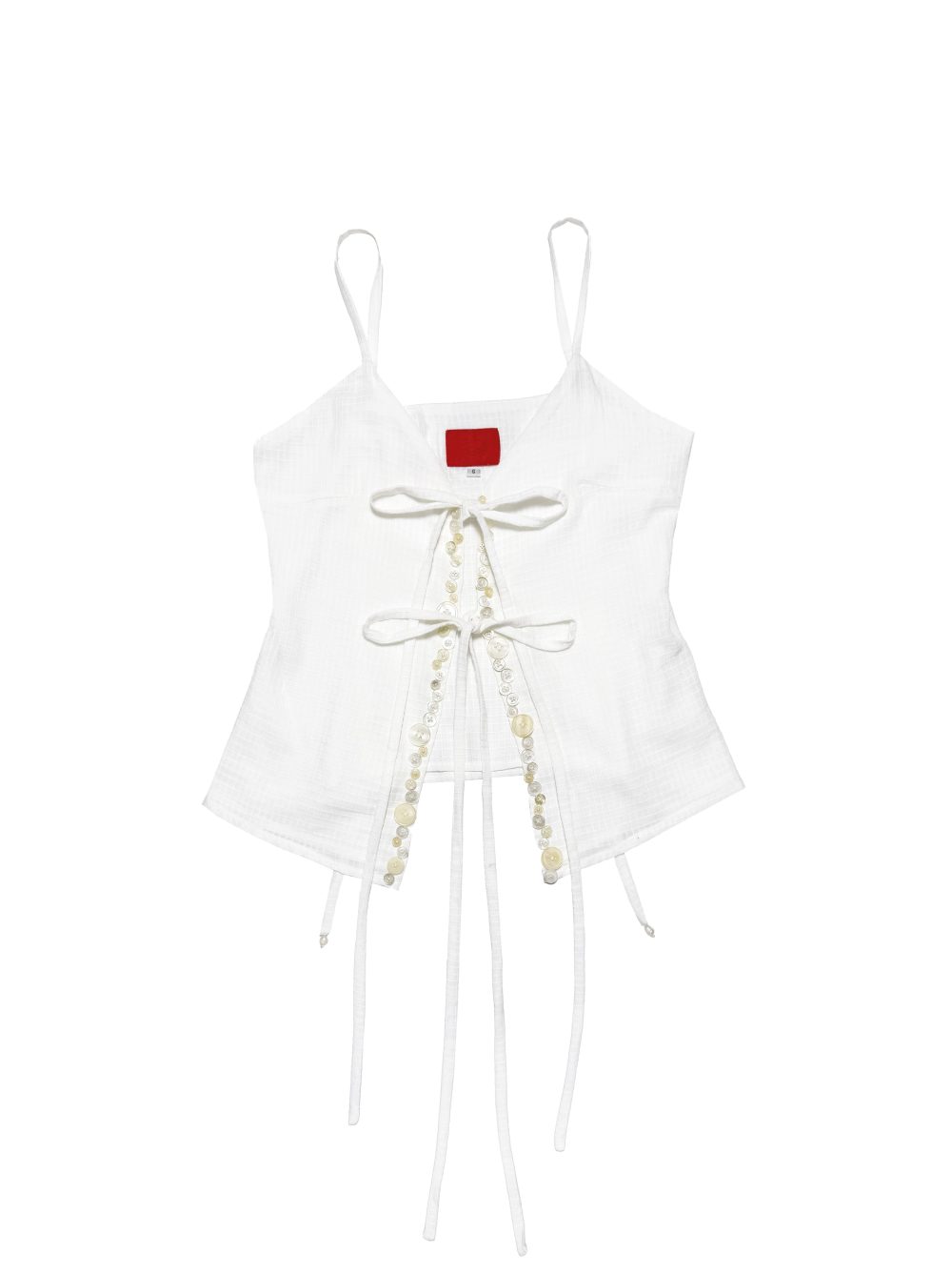 BUTTON TANK WHITE