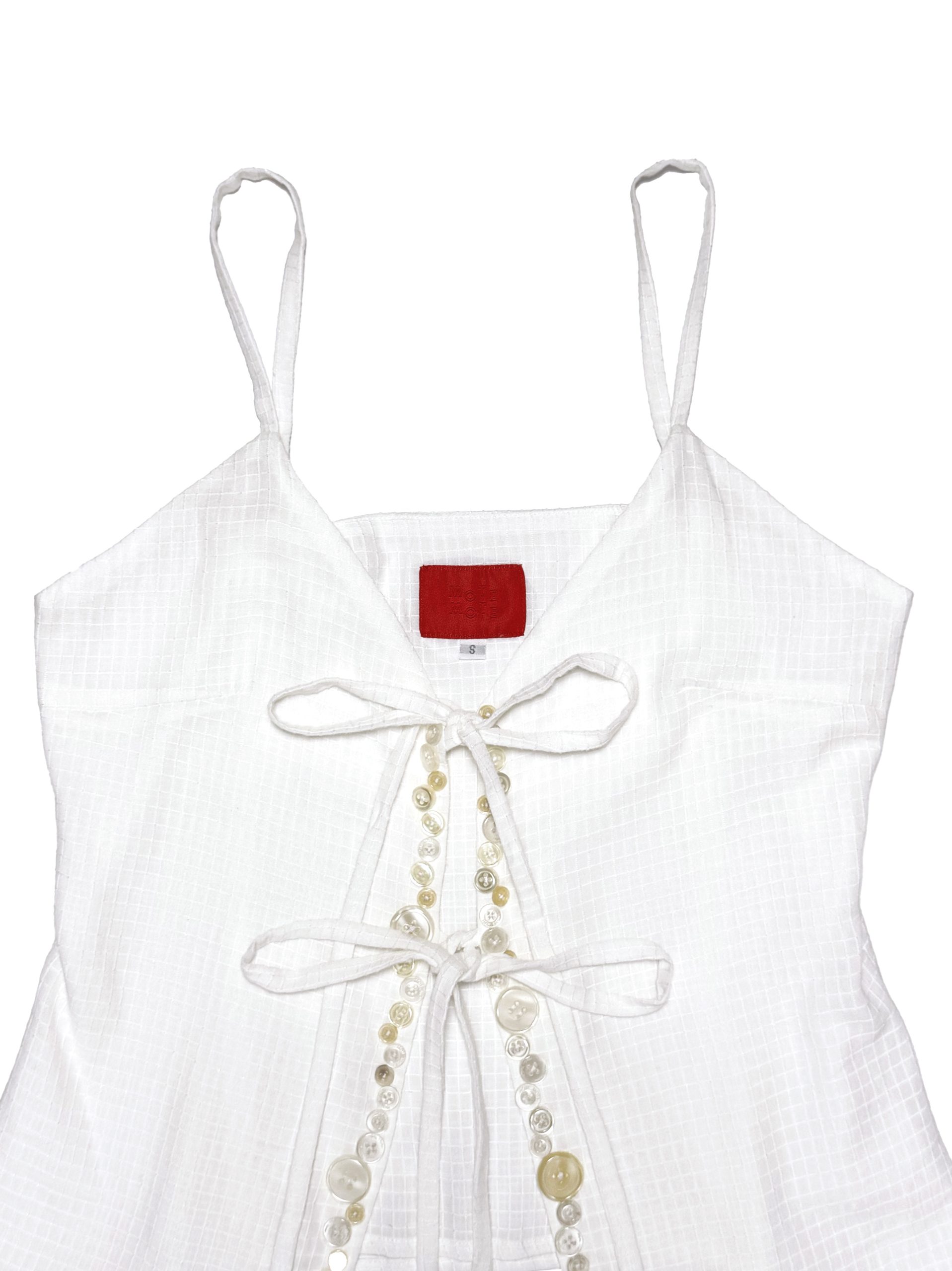 BUTTON TANK WHITE - Image 3