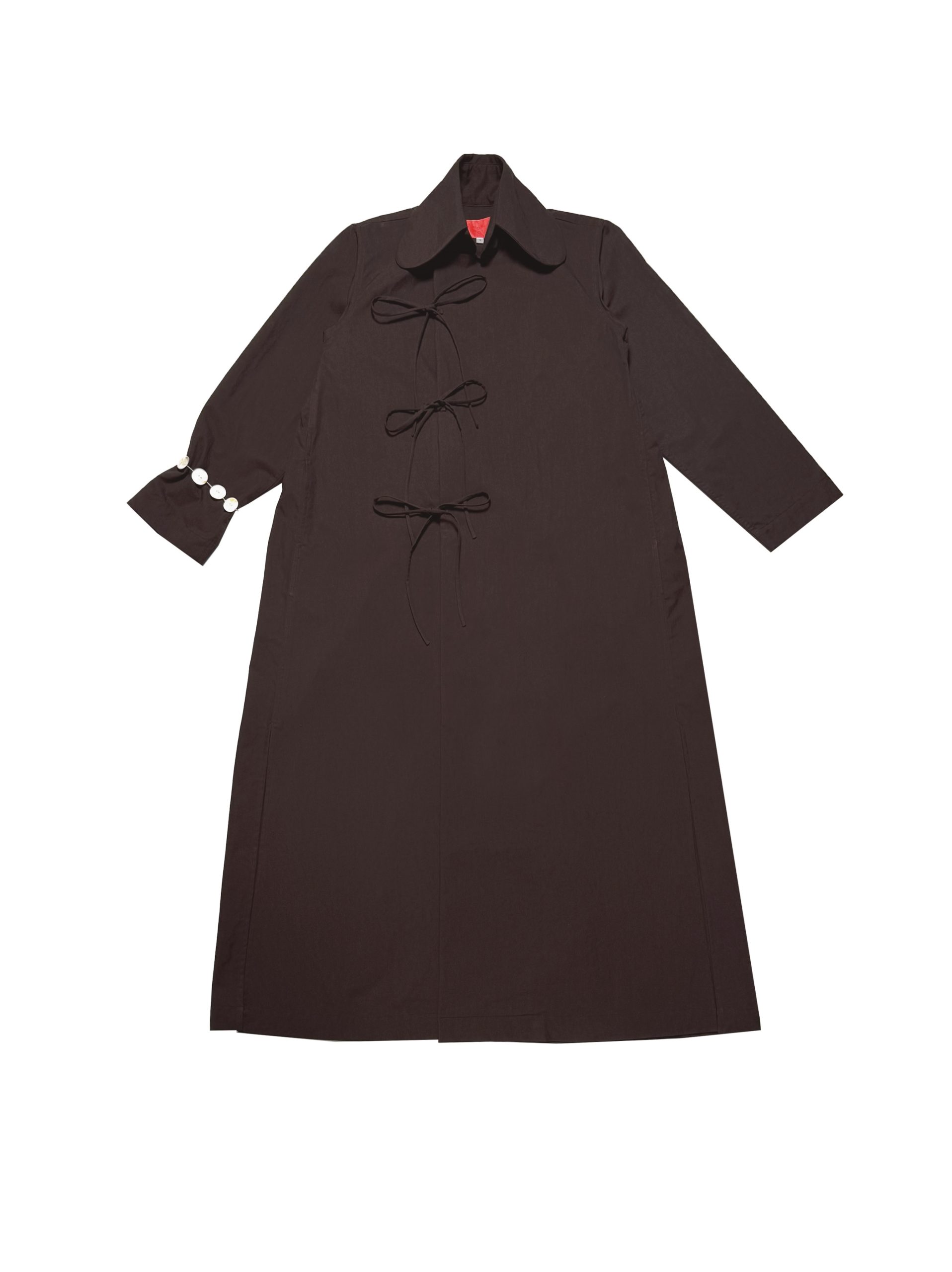 BUTTON COAT BROWN