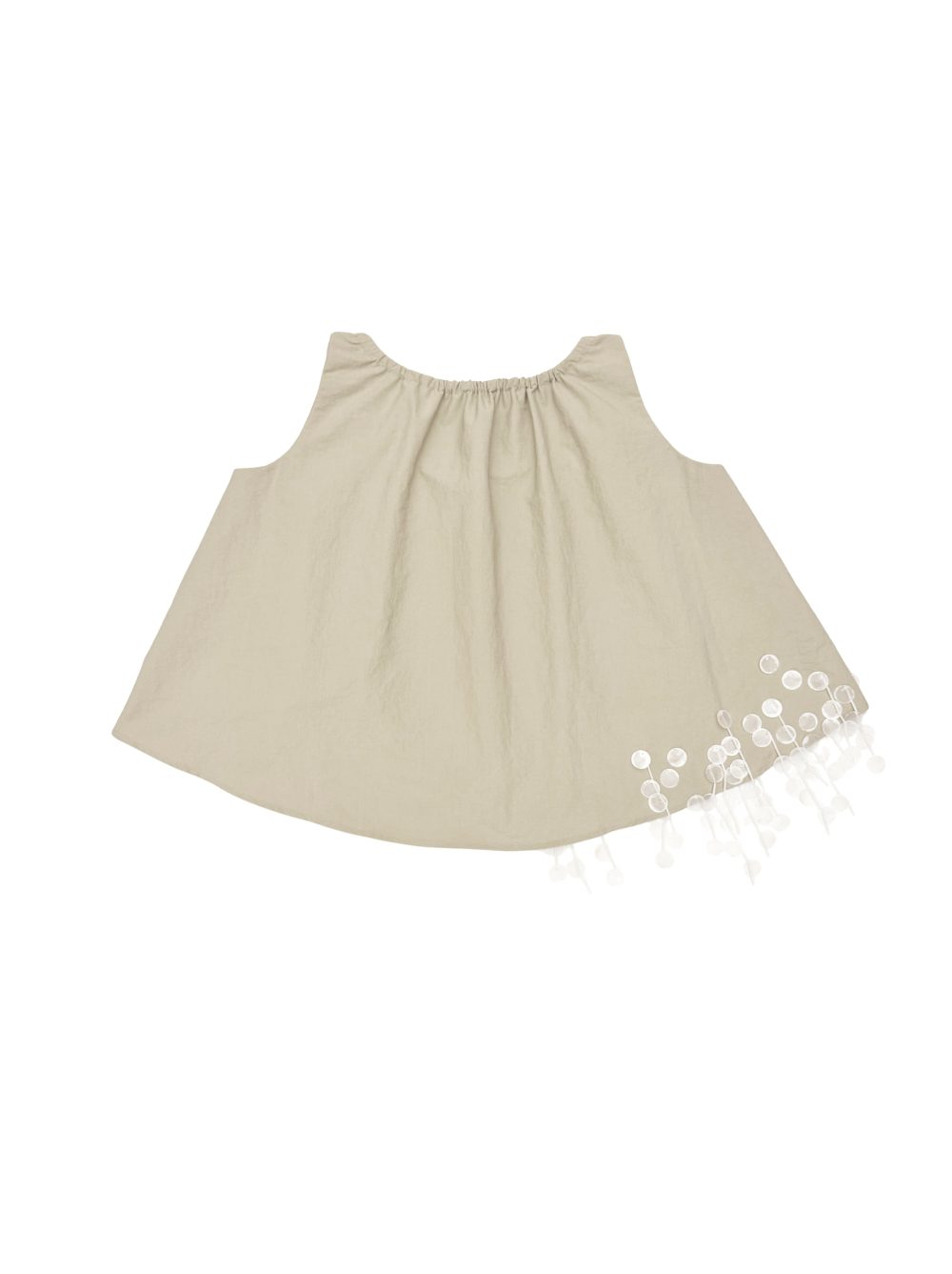 FLAKES TANK BEIGE